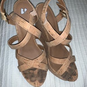 Cute BP Cork Wedges